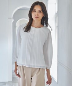 ANY 【前後着用可/洗える】シフォンブラウス