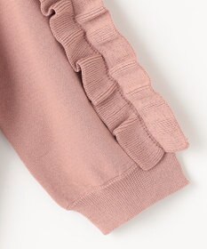 Feroux 【洗える】フリルスリーブニット