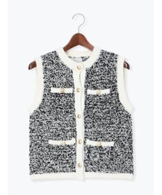 Te chichi ツイードニットベスト