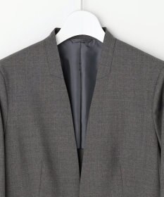 J.PRESS LADIES 【セットアップ対応】BAHARIYE SOLID ノーカラー ジャケット