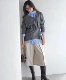 組曲 S ハンサムツイルキュロット パンツ