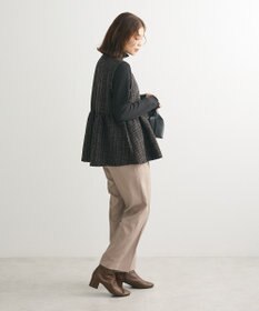 Green Parks ラメツィードペプラムベスト