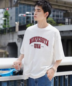 WEGO 【ユニセックス着用ITEM】カレッジロゴプリントT（SS）