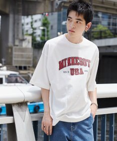 WEGO 【ユニセックス着用ITEM】カレッジロゴプリントT（SS）