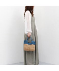 UNBILLION カシュカシュ cachecache / 切り替え編みクロッシェ2wayミニトート