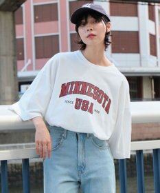 WEGO 【ユニセックス着用ITEM】カレッジロゴプリントT（SS）