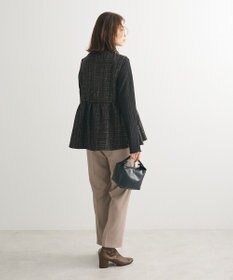 Green Parks ラメツィードペプラムベスト