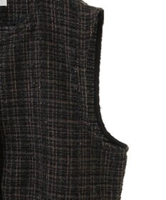 Green Parks ラメツィードペプラムベスト