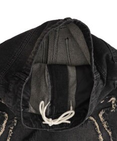 WEGO 【ユニセックス着用ITEM】フリンジデニムパンツ