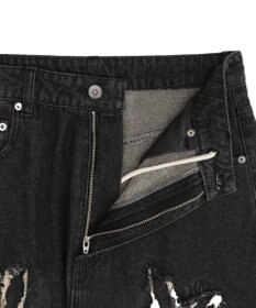 WEGO 【ユニセックス着用ITEM】フリンジデニムパンツ