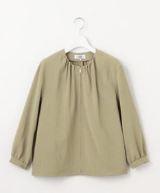 J.PRESS LADIES S 【洗える・接触冷感・防シワ・吸水速乾】BREEZE COOL  ノーカラー ブルゾン