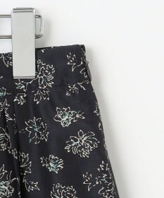 J.PRESS LADIES L 【WEB限定・洗える】ラインフラワープリント タック スカート