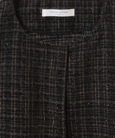 Green Parks ラメツィードペプラムベスト