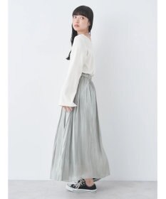 earth music&ecology シャイニーギャザースカート