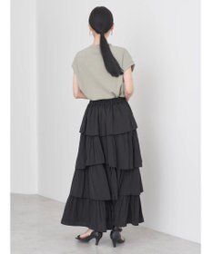 earth music&ecology フリルティアードスカート