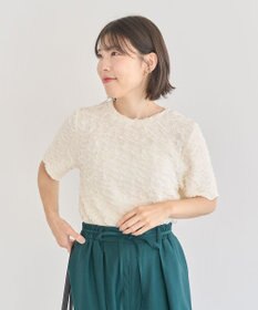 Green Parks 表面感カット５分袖プルオーバー