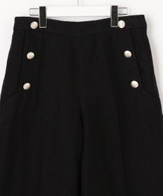 自由区 【XSサイズ～】ブライトリネンオックス ワイドパンツ