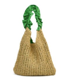 UNBILLION cachecache フリルワンハンドルペーパー手編みトート