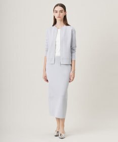 ICB L 【洗える】コットンポリエステルスムース ニットスカート