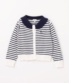 組曲 KIDS 【110-140㎝】リボンカラー カーディガン