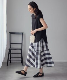 ANY L 【接触冷感/UVケア】ビューティベーシックノースリーブテールTシャツ