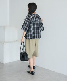 CRAFT STANDARD BOUTIQUE バックギャザーポンチョシャツ