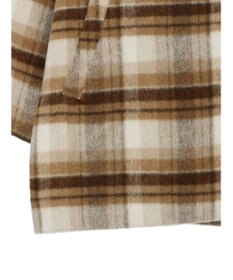 Green Parks ・ＥＬＥＮＣＡＲＥ　ＤＵＥ　シャギーチェックミドルコート