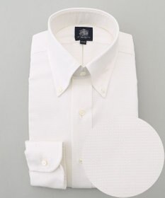 J.PRESS MEN 【PREMIUM PLEATS / 形態安定】ピンヘッド ドレスシャツ / B.D.