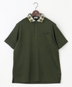 JOSEPH ABBOUD 【キングサイズ・リネン素材/清涼感/吸水速乾】リネンハニカム 半袖 ポロシャツ