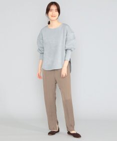 SHARE PARK LADIES 【洗える】アンティークサテンプリーツパンツ