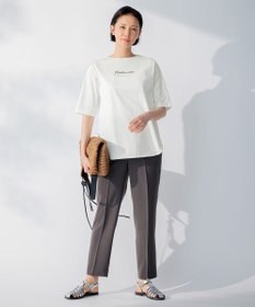 自由区 【洗える】2WAYツイル テーパードパンツ