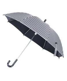 MOONBAT 【キッズ】晴雨兼用日傘 長傘 ギンガムチェック 裾リフレクター 50cm 遮光 遮熱 UV