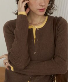 WEGO 【ANGIE VINTAGE】フェイクレイヤードカーディガン