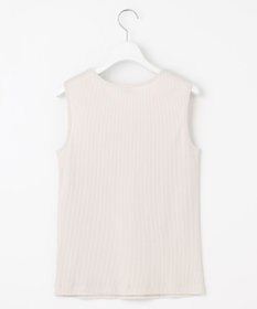 J.PRESS LADIES 【洗える】リブ ノースリーブ カットソー