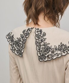 GRACE CONTINENTAL パターン刺繍ワンピース