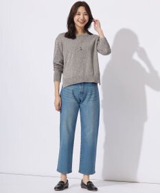 J.PRESS LADIES 【洗える】GIMA COTTON プルオーバー ニット
