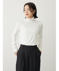 Green Parks カットリブタートルネックプルオーバー