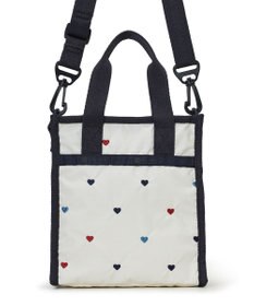 LeSportsac MINI N/S TOTE/トリコロールハートエンブロイダリー