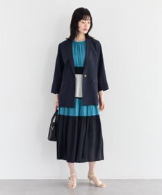 YECCA VECCA マシンウォッシャブルリネンライクジャケット