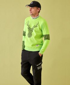 PW CIRCULUS 【イージーケア/軽量】【MEN】 DEER モチーフニット