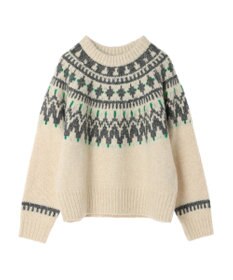 AMERICAN HOLIC フェアアイル柄ニットプルオーバー