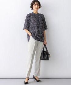 23区 S 【先行予約】カレイドスコーププリント バンドカラー ブラウス