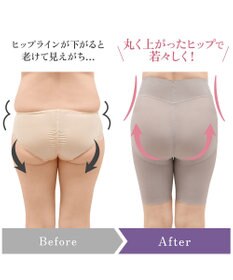 BRADELIS New York 【BRADELIS NewYork peace】綿混ハイブリッド・デイリーガードル24 お腹から太ももまでをスッキリ整える補正ガードル