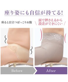 BRADELIS New York 【BRADELIS NewYork peace】綿混ハイブリッド・デイリーガードル24 お腹から太ももまでをスッキリ整える補正ガードル