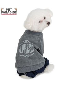 PET PARADISE J.PRESS ロゴ 裏起毛 ロンパース 小型犬