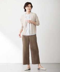 J.PRESS LADIES S 【洗える】リノナチュール Vネック カーディガン