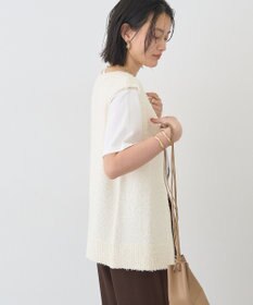 AMERICAN HOLIC ダブルZIPシャギーニットベスト