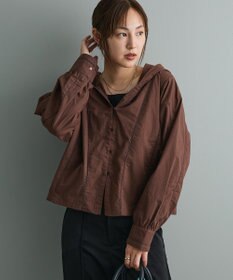 CRAFT STANDARD BOUTIQUE 梯子レースフード付きブラウス