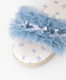 ANY KIDS チュールフリル サンダル