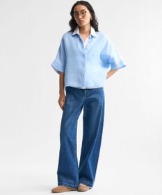 23区 【見上愛さん着用/Oggi掲載/接触冷感】23区DENIM サマー ストレート ワイド パンツ